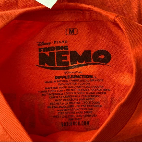 Disney Pixar Finding Nemo Crush Surf Shop Tee | Size M | Color Orange | NWT - Picture 5 of 7
